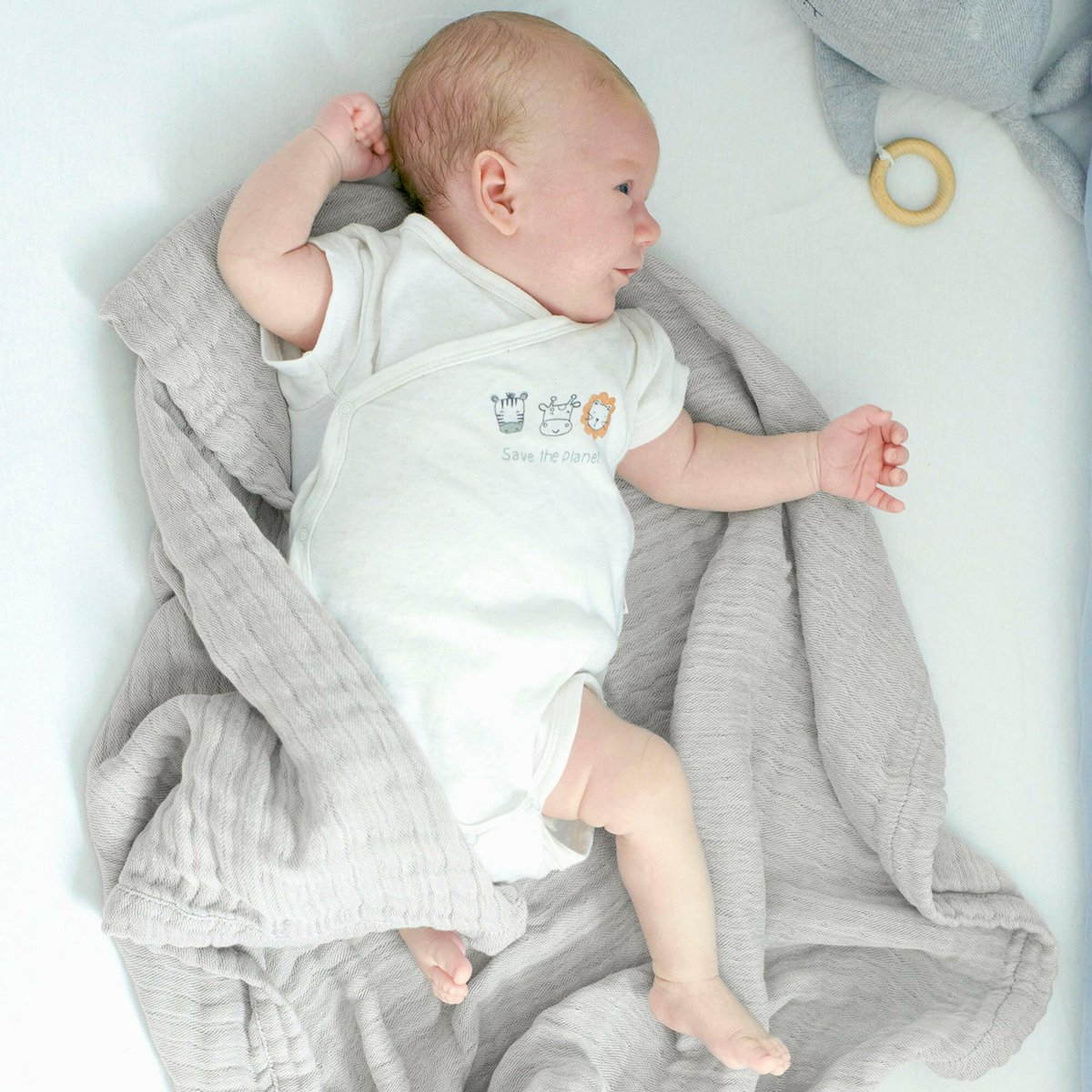 4 in 1 mousseline babydeken