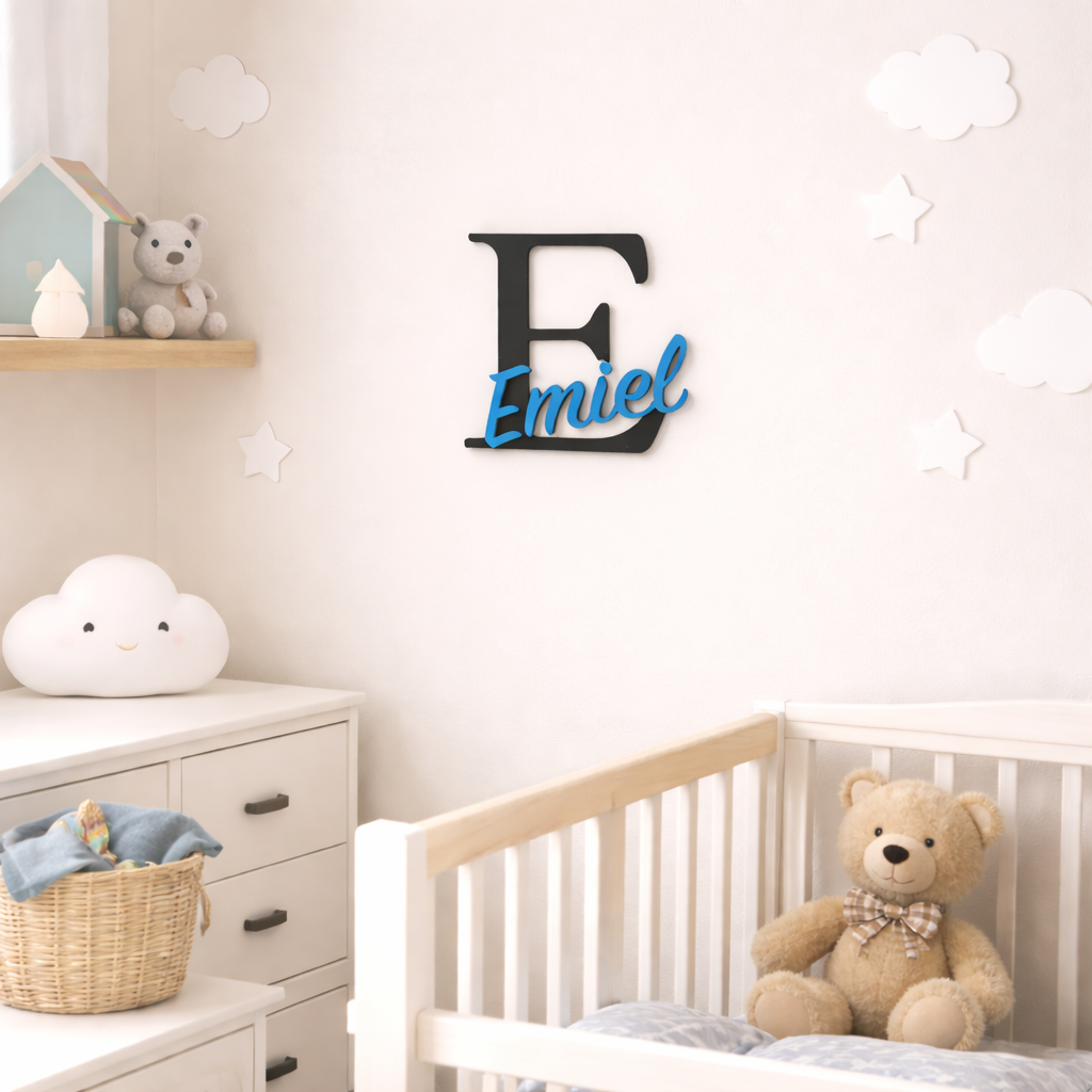 Naambordje baby- of kinderkamer HL