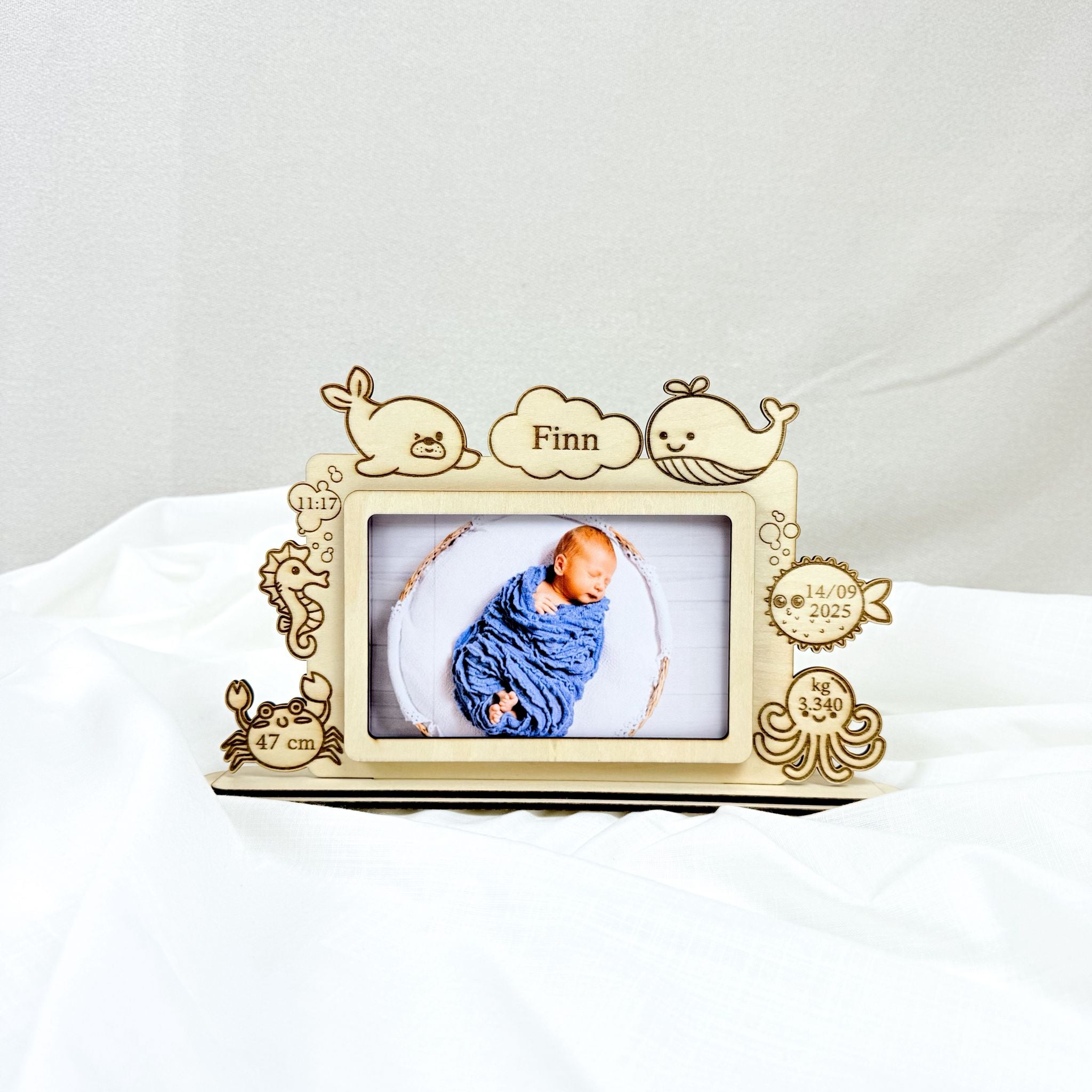 Photo frame Newborn -Sea life