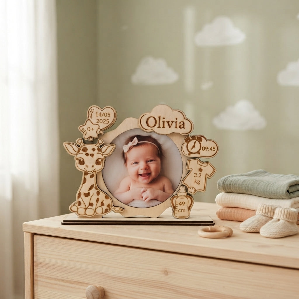 Newborn fotokader - Giraf